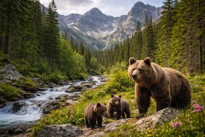 Bären im Tatra-Gebirge